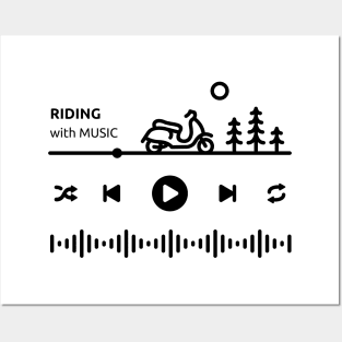 Riding with Music Posters and Art